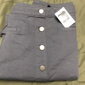 Gray Denim Skirt NEW
